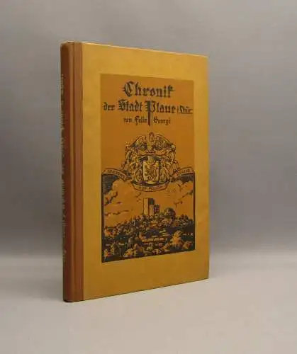 Georgi, Felix Chronik der Stadt Plaue in Thüringen Widmung d. Verfassers 1927