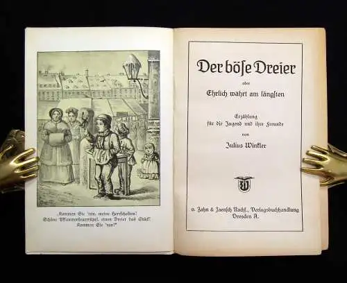 Winkler Der böse Dreier oder Ehrlich währt am längsten um 1915 Literatur Lyrik