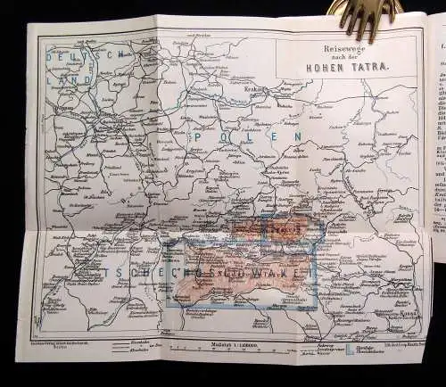 Grieben Reiseführer Bd. 47 Die hohe Tatra 1929 mit 9 Karten Landeskunde Guide