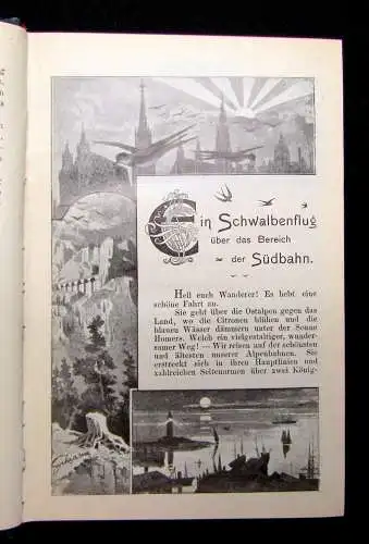 Südbahn-Gesellschaft Die Südbahn u ihr Verkehrsgebiet Oesterreich-Ungarn um 1900