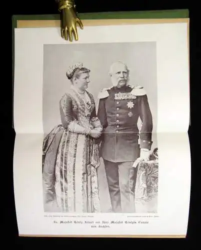 Sturmhoefel Geschichte der Sächsischen Lande  u ihrer Herrscher 2 Bde in 4 1898