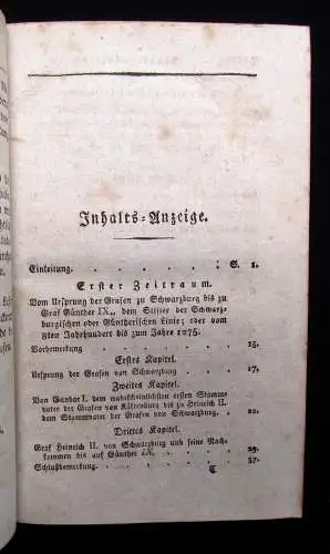 Junghans,August,Chr. Geschichte der Schwarzburgischen Regenten 1821 mit 1 Tafel