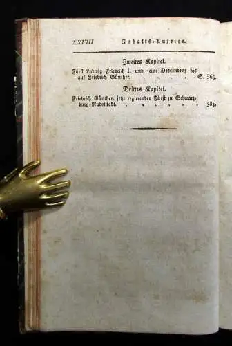 Junghans,August,Chr. Geschichte der Schwarzburgischen Regenten 1821 mit 1 Tafel