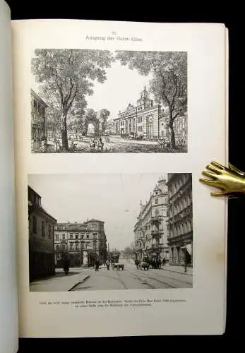 Richter Dresden sonst und jetzt 1905 50 Doppelbilder in Lichtdruck Landeskunde