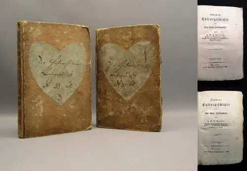 Galletti Allgemeine Culturgeschichte der letzen drey Jahrhunderte 2 Bde. 1814