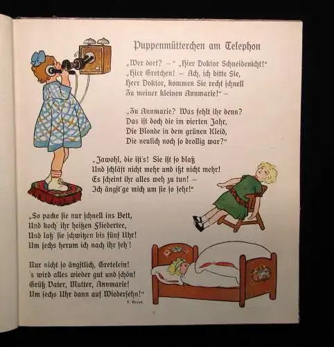 Caspari Kommt nur herein! Ein lustiges um 1925 Bilderbuch Kinderliteratur EA