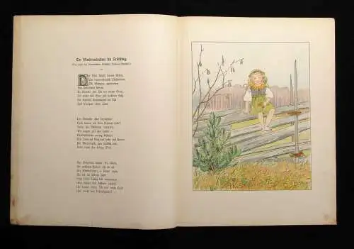 Lang, Georg Blondchen in Blüten Bilder von Elsa Beskow um 1910 Kinderbücher
