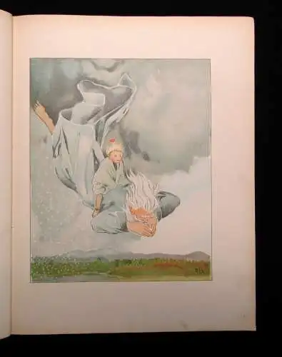 Lang, Georg Blondchen in Blüten Bilder von Elsa Beskow um 1910 Kinderbücher