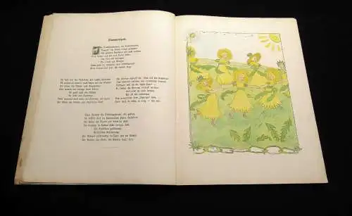 Lang, Georg Blondchen in Blüten Bilder von Elsa Beskow um 1910 Kinderbücher