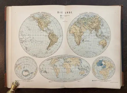 Umlauft, Heiderich A. Hartleben`s Universal- Handatlas o.J. um 1890