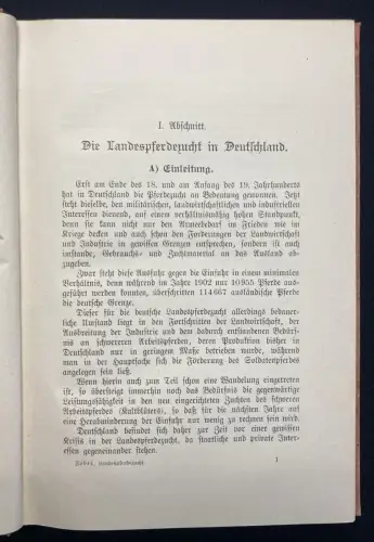 Zobel Die Landespferdezucht in Deutschland u. die Remontierung der Deutschen