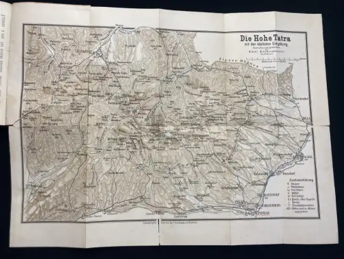 Kolbenheyer, Karl Die Hohe Tatra im Auftrage d.Ungarischen Karpathenvereine 1891