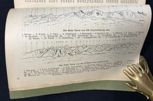 GY. A. Hefty und Dr. J. Vigyazo 3 Bde. Tatra Führer,Winter in der Tatra,Bäder