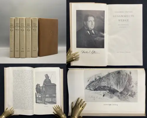 Stifter, Adalbert Gesammelte Werke, Dünndruckausgabe in 6 Bänden 1954 Insel