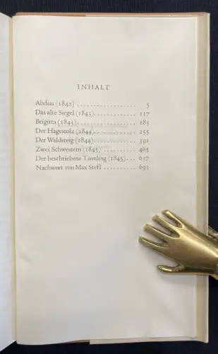 Stifter, Adalbert Gesammelte Werke, Dünndruckausgabe in 6 Bänden 1954 Insel