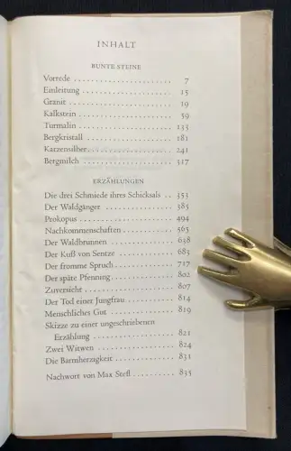 Stifter, Adalbert Gesammelte Werke, Dünndruckausgabe in 6 Bänden 1954 Insel