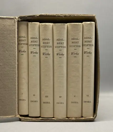 Stifter, Adalbert Gesammelte Werke, Dünndruckausgabe in 6 Bänden 1954 Insel