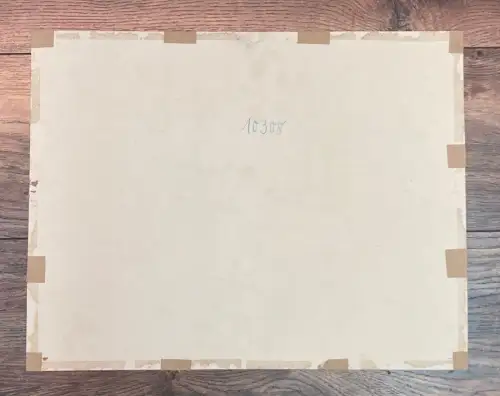 Rudolph, Wilhelm Weidelandschaft mit Kühen 1946 unten links signiert Aquarell
