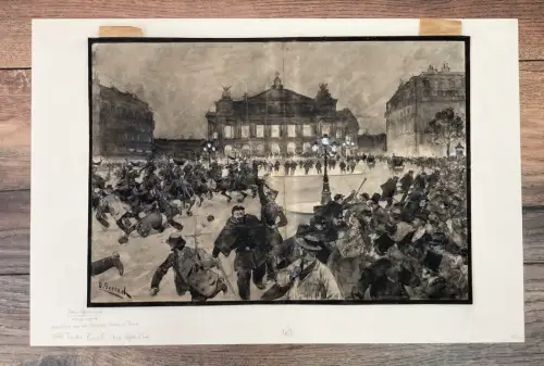 Gerlach, Otto(1862-1908) Feder-Tusche-Pinsel weißgehöht 24x34 auf Pappe