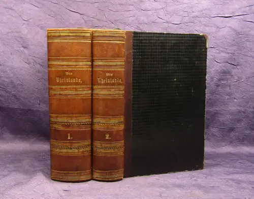 Lange Appell Der Rhein u die Rheinlande in malerischen Or.-Ansichten 2 Bde 1852