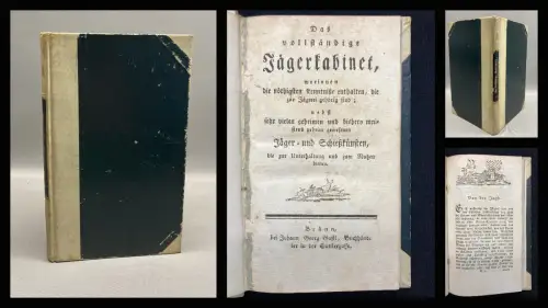 Die vollständige Jägerkabinet um 1780 Extrem seltene Ausgabe rara Jäger Jagd