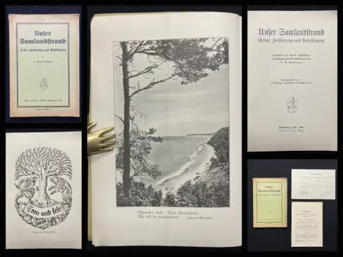 Brückmann Unser Samlandstrand Seine Zerstörung und Befestigung 1926 Selten