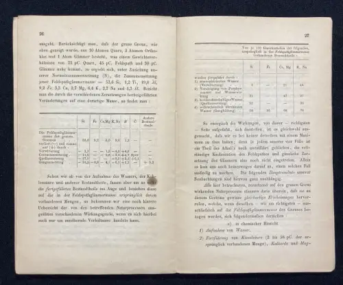 Ueber die chem. u phys. Veränderungen krystallinischer Silicatgesteine 1863