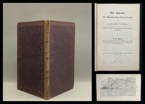 Scheerer Die Gneuse des Sächsischen Erzgebirges 1862 Gesteine Chemie Geologie