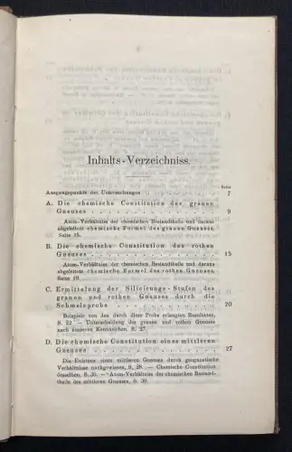 Scheerer Die Gneuse des Sächsischen Erzgebirges 1862 Gesteine Chemie Geologie