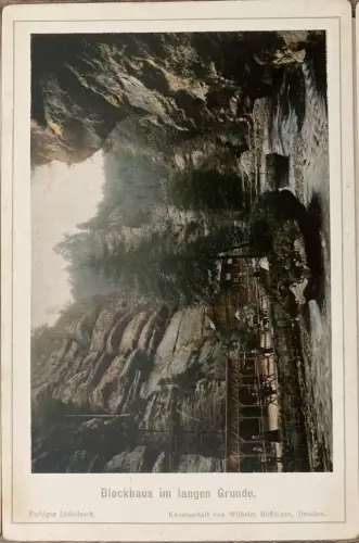 Hoffmann Die Edmundsklamm in der Böhmischen Schweiz Leporello 12 Ans. um 1925