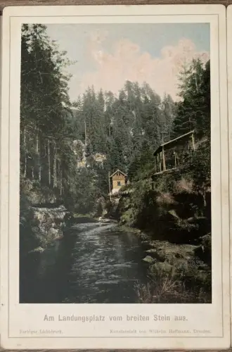 Hoffmann Die Edmundsklamm in der Böhmischen Schweiz Leporello 12 Ans. um 1925