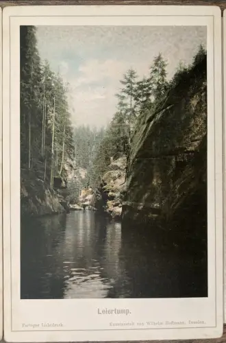 Hoffmann Die Edmundsklamm in der Böhmischen Schweiz Leporello 12 Ans. um 1925