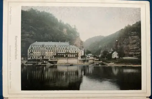 Hoffmann Die Edmundsklamm in der Böhmischen Schweiz Leporello 12 Ans. um 1925