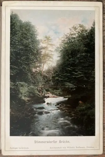 Hoffmann Die Edmundsklamm in der Böhmischen Schweiz Leporello 12 Ans. um 1925