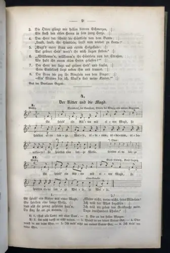 Fallersleben Schlesische Volkslieder mit Melodie. Aus dem Munde des Volkes 1842