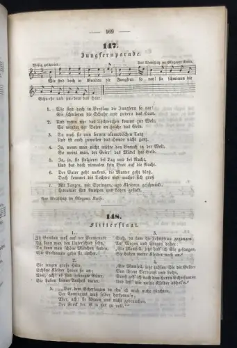 Fallersleben Schlesische Volkslieder mit Melodie. Aus dem Munde des Volkes 1842