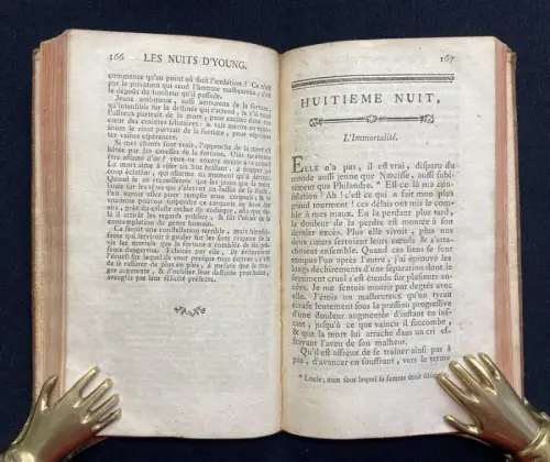 Young, Edward Les Nuits  D´Young 1769 2 Bde Philosophie Tod Unsterblichkeit
