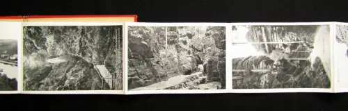 Leporello der Sächsische- böhmischen Schweiz o.J. um 1910 Wehlen, Kuhstall uvm.