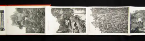 Leporello der Sächsische- böhmischen Schweiz o.J. um 1910 Wehlen, Kuhstall uvm.