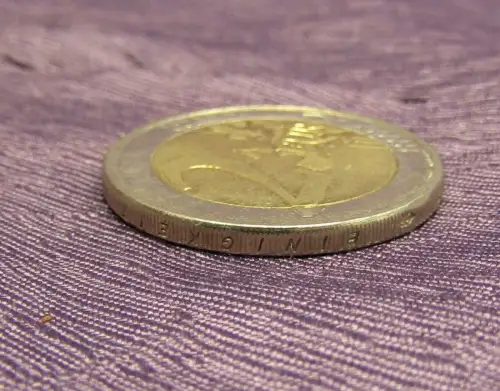 2 Euro Münze Deutschland A 2011 Spiegelei Pille ca. 1mm verschoben Fehlpr. 2011