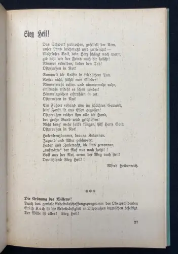 Heidenreich Georg Mein deutsches Ostpreußen Ein Hausschatz in Wort u. Bild EA 1