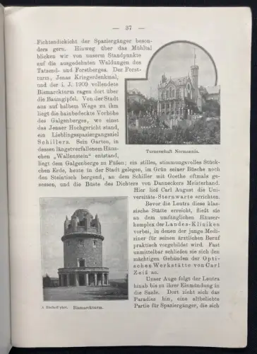 Verein zur Förderung Fremdenverkehr Jena als Universität u. Stadt im Sommer 1913