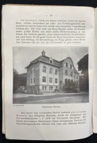 Verein zur Förderung Fremdenverkehr Jena als Universität u. Stadt im Sommer 1913