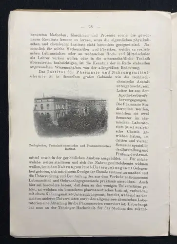 Verein zur Förderung Fremdenverkehr Jena als Universität u. Stadt im Sommer 1913