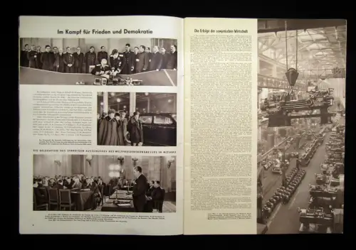 Gribatschow Sowjetunion Illustrierte Monatsschrift Nr.1 März 1950 Wahl Handwerk