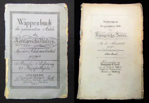 Wappenbuch des gesammten Adels des Königreich Baiern. Aus der Adelsmatrikel