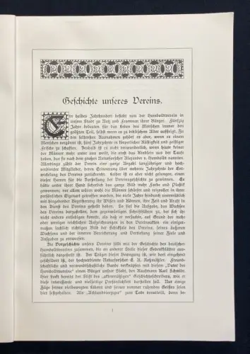 Humboldtverein zu Löbau in Sachsen 1865/1915 Gedenkblätter zum 13.Oktober 1915