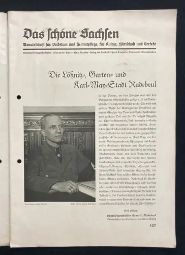 Severit Das Schöne Sachsen Der Lößnitz- Weinbau Heft 8 Jhg. 7 1937 Sachsen Natur