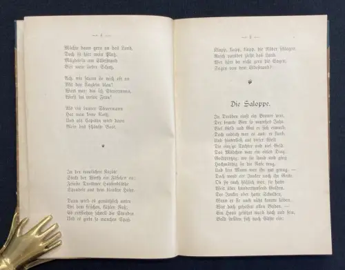 Dietrich, Eduard Die Fahrt durch das Sagenreich 1893 Literatur Dichtung Lyrik