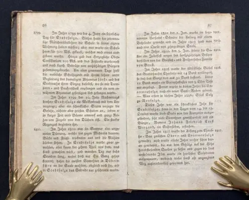 Eisenach Das Sulzaer Thal, oder historische Darstellung von Stadtsulza[...] 1821